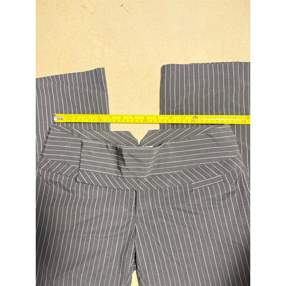 XOXO Vintage Y2K Pinstripe Low Rise Flare Dress Pants - Picture 5 of 11
